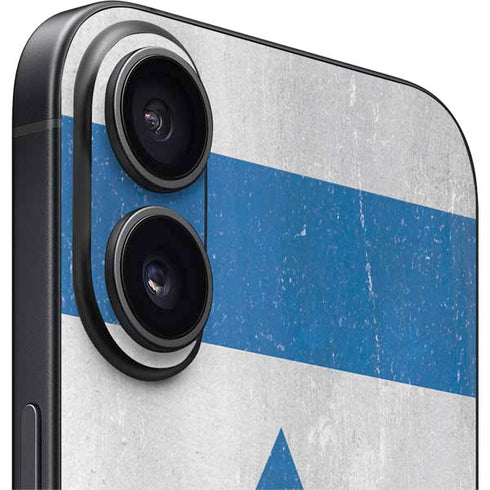 Israel Flag Distressed iPhone 16 Skin